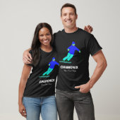 Skier Snow Skiing Ski Racing Custom Chamonix T-shirt (Unisex)