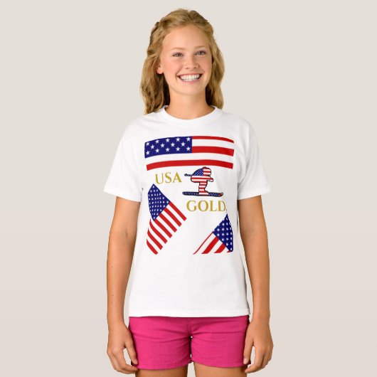SKIËR T-SHIRT (Voorkant volledig)