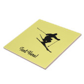 Skier Tegeltje (Zijkant)