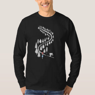Skiers apres scki powder in Deep Snow Cool Ski T-shirt