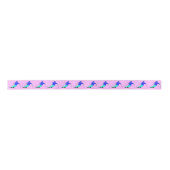 Skiers Downhill Skiing Pastel Pink Lint (Voorkant)
