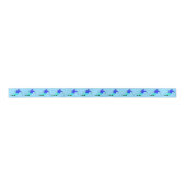 Skiers Downhill Skiing Sky Blue Lint (Voorkant)
