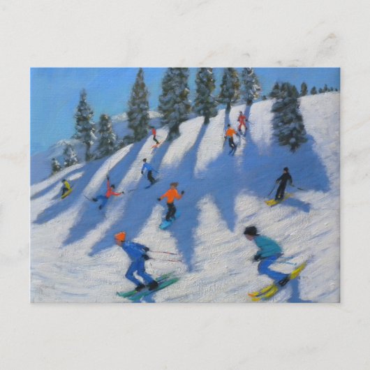 Skiers Lofer 2010 Briefkaart (Voorkant)