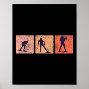 Skies Biathlon Wintersport Skipiste Skiën Biat Poster