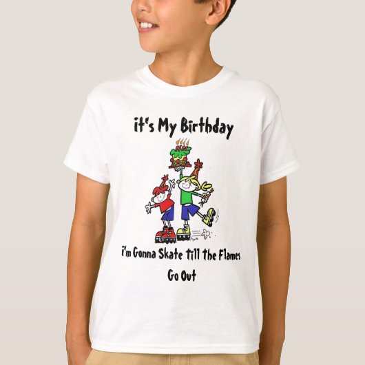 Skies Birthday Tshirt (Voorkant)