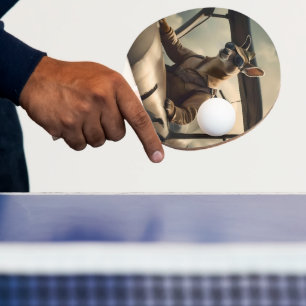 Skies: De Kangoeroe Pilot In Het Oude Vliegtuig Tafeltennisbatje