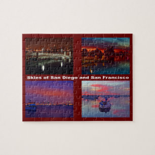 Skies of San Diego and San Francisco Puzzle Legpuzzel