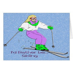 Skieur féminin