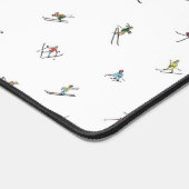 Skieurs d'hiver en action Motif (Coin)