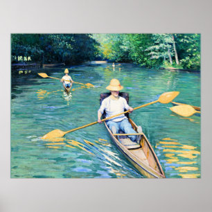 Skiffs, kunstwerk van Gustave Caillebotte Poster