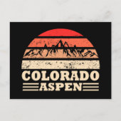  skigebied Aspen Colorado Feestdagenkaart (Voorkant)