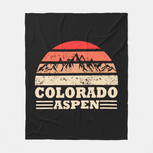  skigebied Aspen Colorado Fleece Deken (Voorkant)