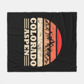  skigebied Aspen Colorado Fleece Deken (Voorkant (Horizontaal))