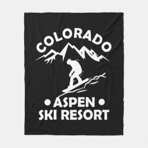 Skigebied Aspen Colorado Fleece Deken