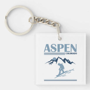 Skigebied Aspen Colorado Sleutelhanger
