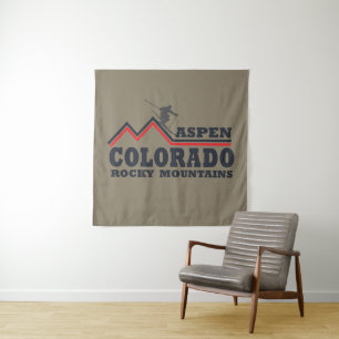 Skigebied Aspen Colorado Wandkleed