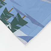 Skigebied:  berglandschap fleece deken (Hoek)