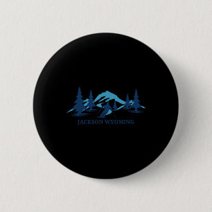 Skigebied Jackson Wyoming Ronde Button 5,7 Cm