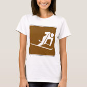 Skigebied Recreatief Teken T-shirt (Voorkant)