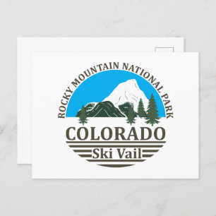 Skigebied Vail Colorado Feestdagenkaart