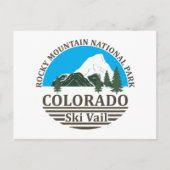 Skigebied Vail Colorado Feestdagenkaart (Voorkant)