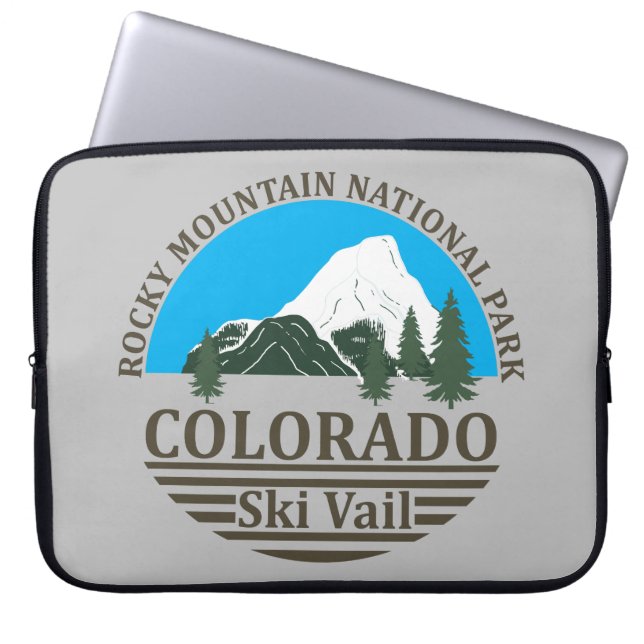 Skigebied Vail Colorado Laptop Sleeve (Voorkant)