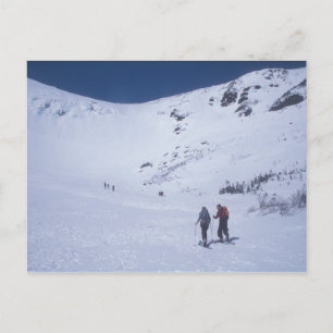 Skiiers in Tuckerman's Ravine Mount Washington Briefkaart