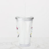 Skiing Acryl Drinkbeker (Rechts)