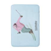 Skiing Badmat (Voorkant Verticaal)