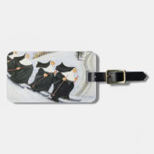 Skiing Bagagelabel (Voorkant horizontaal)