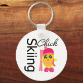 Skiing Chick Sleutelhanger (Voorkant)