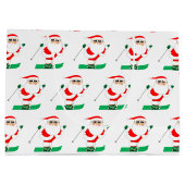 Skiing Christmas Holiday Groot Cadeauzakje (Achterkant)