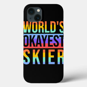 Skiing Design Okayest Skier Skiing Lover iPhone 13 Hoesje