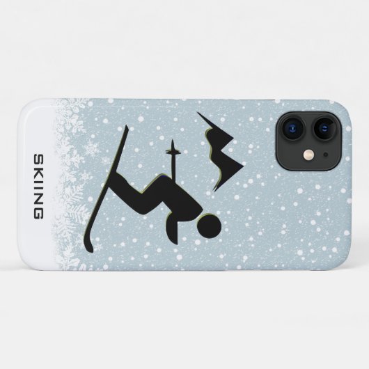 Skiing Design Smartphone-Hoesje Case-Mate iPhone Case (Achterkant (horizontaal))