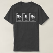 Skiing Elements Skier Skiing Vacation Apres Ski T-shirt (Design voorkant)