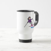 Skiing Girl - Middelgroot Reisbeker (Voorkant rechts)