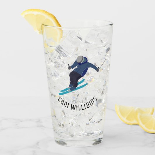 Skiing Glas (Voorkant ijs)