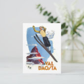 Skiing in Aosta Valley Briefkaart (Staand voorkant)