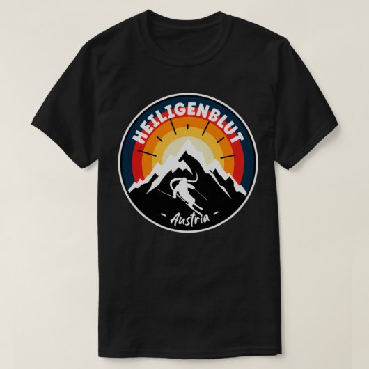 Skiing in Heiligenblut Austria  T-shirt (Design voorkant)