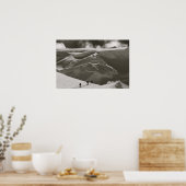 Skiing in het Alaska-gebied, Denali Poster (Keuken)