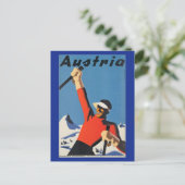 Skiing in het Briefkaart Oostenrijk (Staand voorkant)