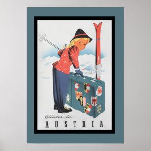 Skiing in het Poster Oostenrijk