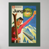 Skiing in het Poster van Zwitserland (Voorkant)