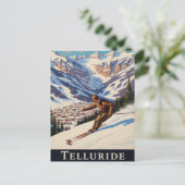 Skiing in Telluride Colorado Briefkaart (Staand voorkant)