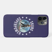 Skiing is Mijn Superpower Case-Mate iPhone Case (Achterkant (horizontaal))
