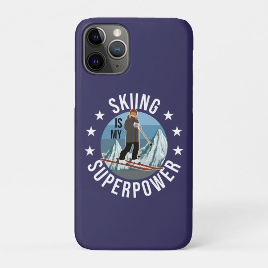 Skiing is Mijn Superpower Case-Mate iPhone Case (Achterkant)