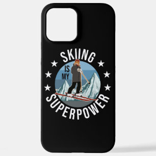 Skiing is Mijn Superpower iPhone 12 Pro Max Hoesje