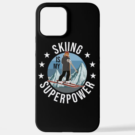 Skiing is Mijn Superpower iPhone Hoesje (Achterkant)