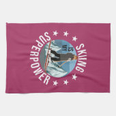 Skiing is Mijn Superpower Theedoek (Horizontaal)