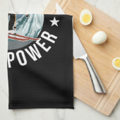 Skiing is Mijn Superpower Theedoek (Quarter Fold)